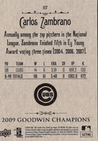 2009 Upper Deck Goodwin Champions Carlos Zambrano #117