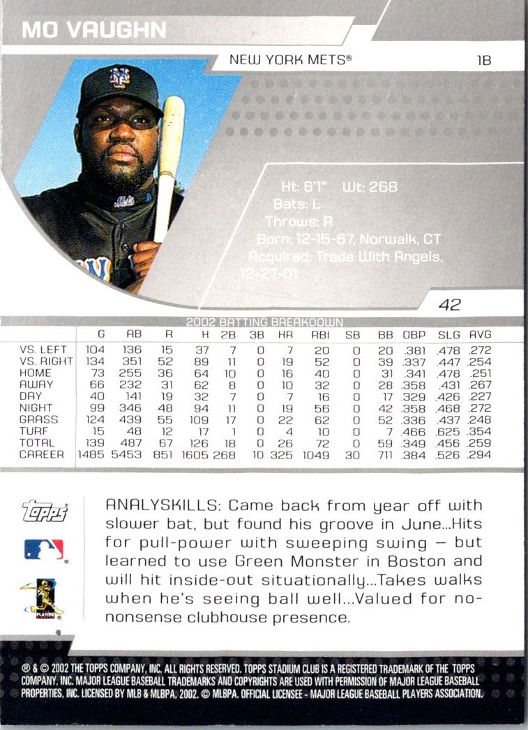 2001 Topps Greg Vaughn