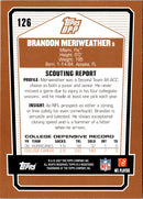 2007 Topps Draft Picks & Prospects Brandon Meriweather