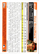 2004 Topps Dave Crouthers