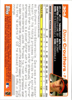 2004 Topps Dave Crouthers #304 Rookie