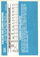 1982 Donruss Kelvin Moore #534 Rookie