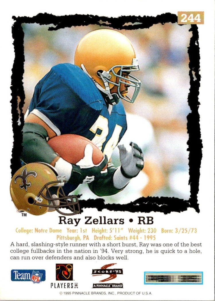 1995 Score Ray Zellars