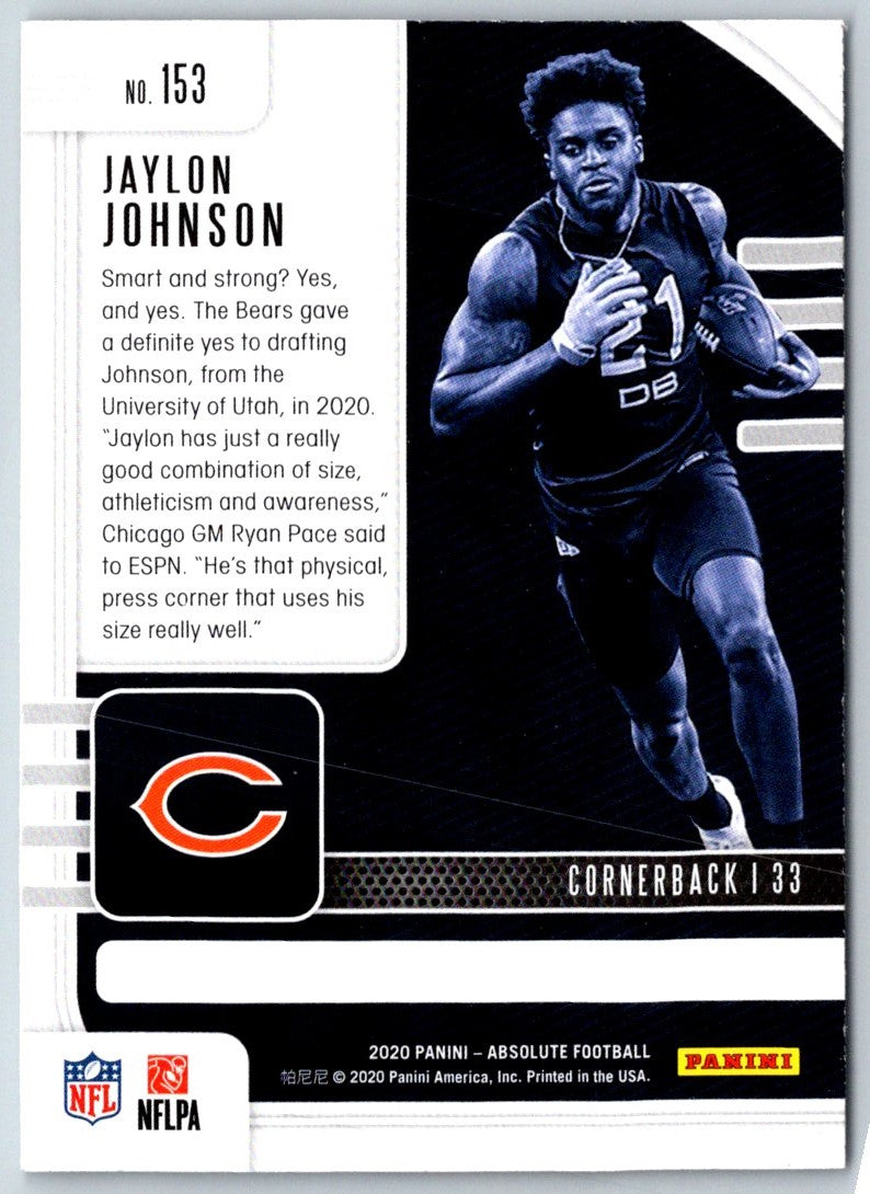 2020 Panini Absolute Jaylon Johnson