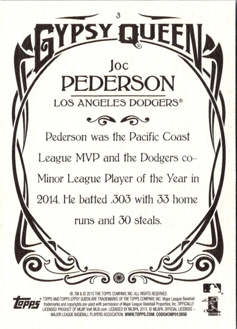 2015 Topps Gypsy Queen Joc Pederson