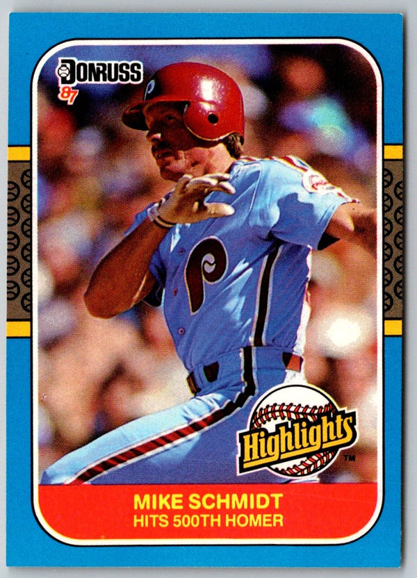 1987 Donruss Highlights Mike Schmidt #2