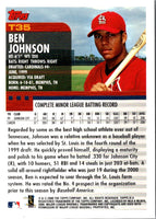 2000 Topps Chrome Traded & Rookies Ben Johnson #T35 Rookie