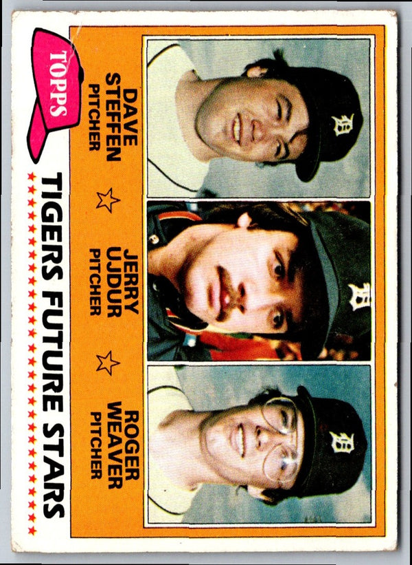 1981 Topps Tigers Future Stars - Dave Steffen/Jerry Ujdur/Roger Weaver #626 Rookie