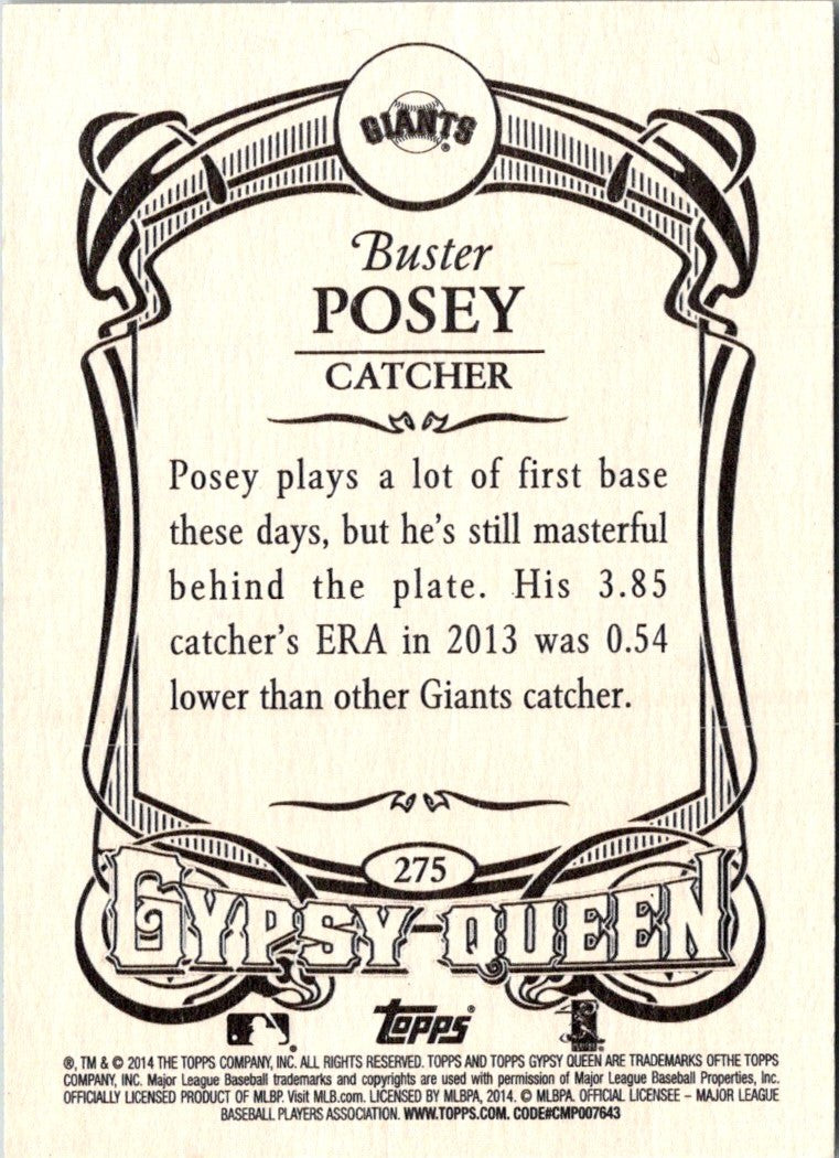 2014 Topps Gypsy Queen Buster Posey