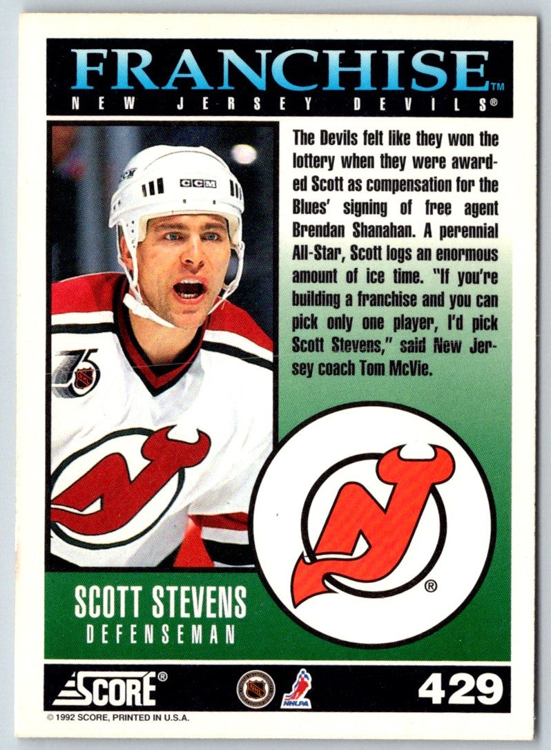 1992 Score Scott Stevens