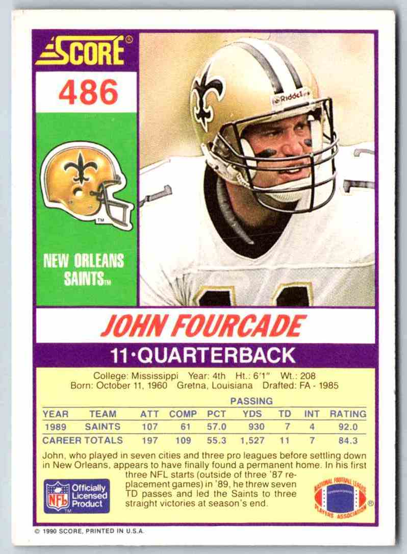 1990 Score John Fourcade