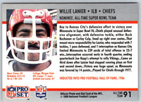 1990 Pro Set Super Bowl 160 Willie Lanier #91