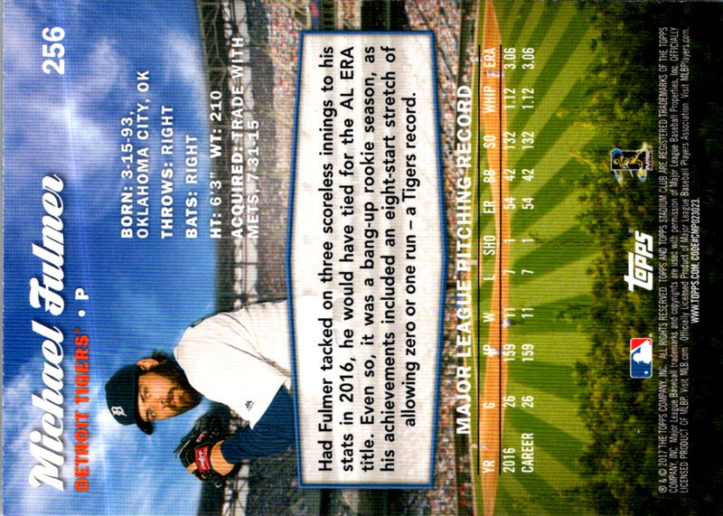 2017 Stadium Club Michael Fulmer