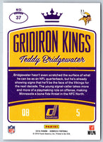 2016 Donruss Gridiron Kings Teddy Bridgewater #37