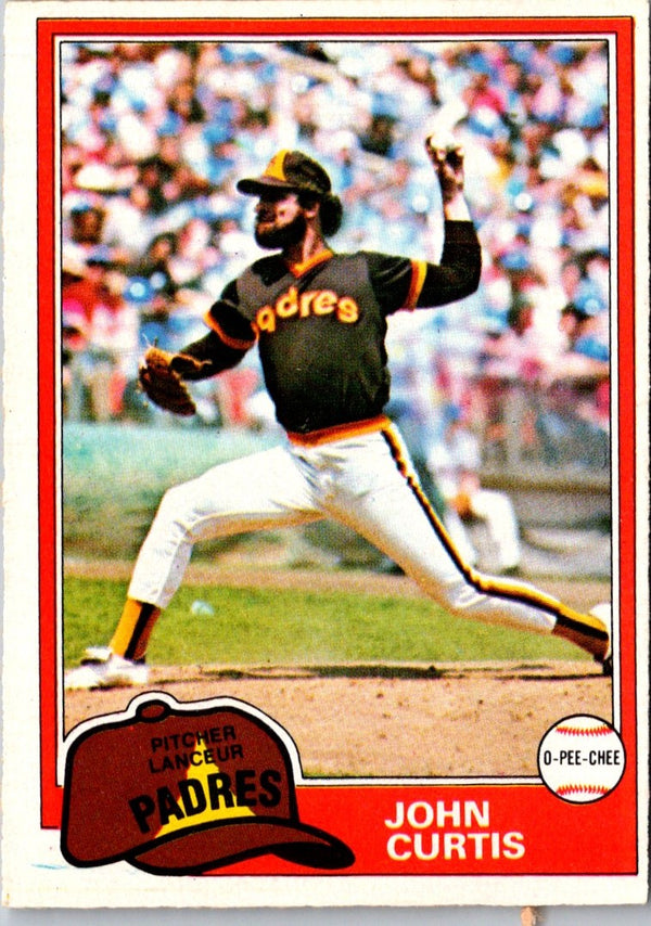 1981 O-Pee-Chee John Curtis #158