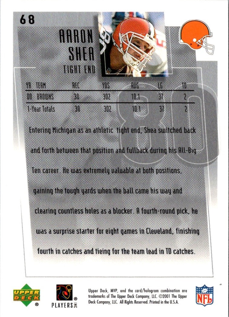 2001 Upper Deck MVP Aaron Shea