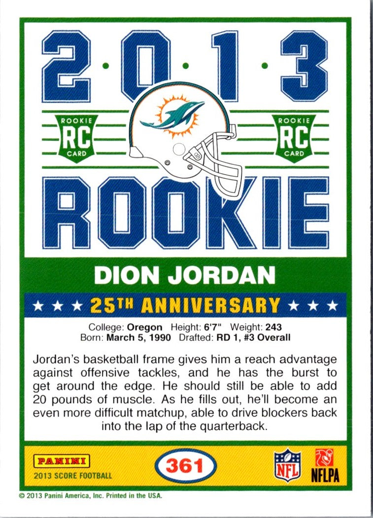 2013 Score Dion Jordan