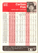 1985 Fleer Carlton Fisk