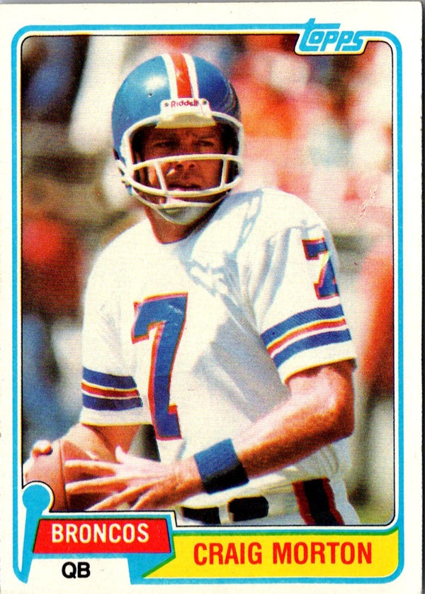 1981 Topps Craig Morton #425