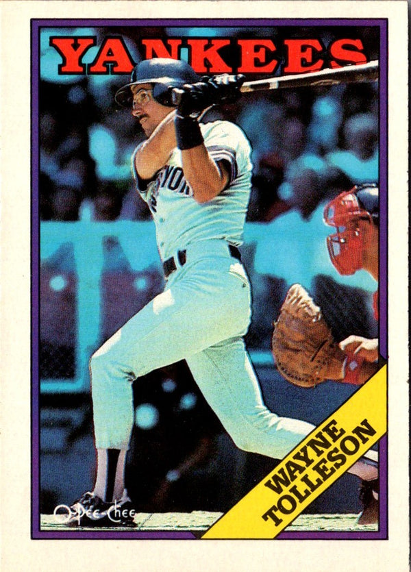 1988 O-Pee-Chee Wayne Tolleson #133