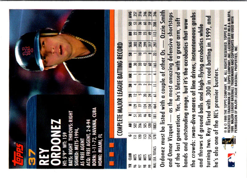 2000 Topps Rey Ordonez