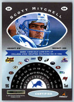 1997 Pinnacle Certified NFL Scott Mitchell #34