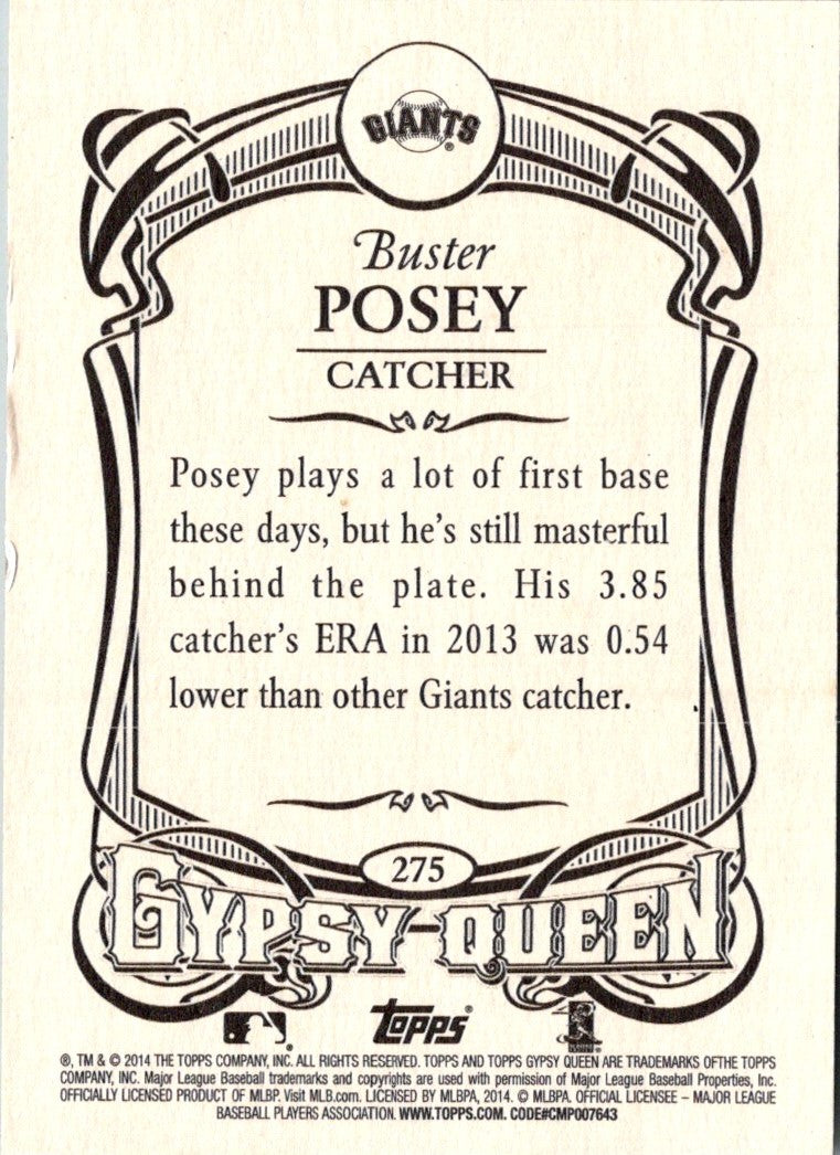 2014 Topps Gypsy Queen Buster Posey