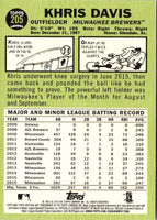 2016 Topps Heritage Khris Davis #205