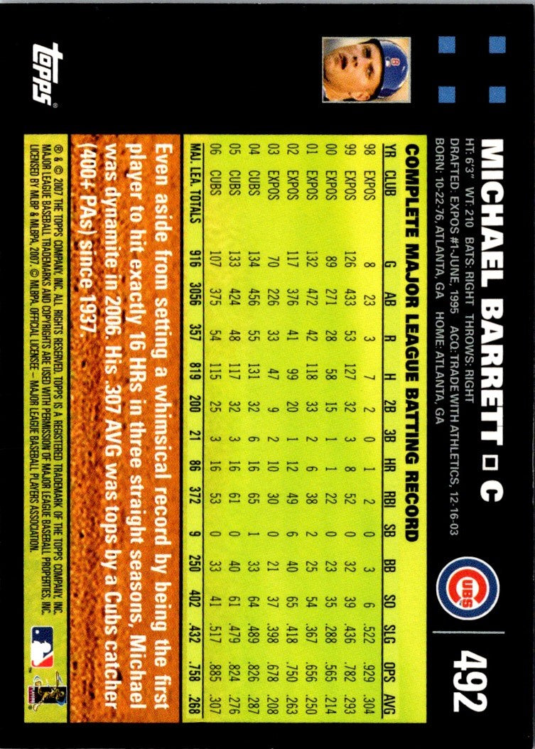 2007 Topps 1st Edition Michael Barrett