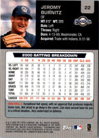 2001 Stadium Club Jeromy Burnitz #22