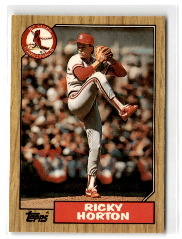 1987 Topps Tiffany Ricky Horton #542