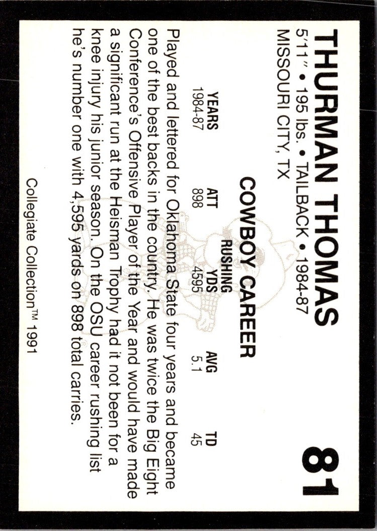 1997 OK State Thurman Thomas