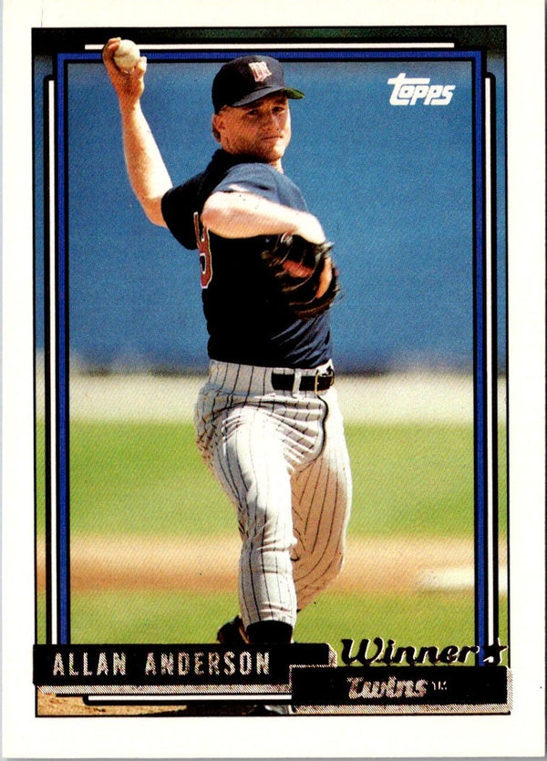 1992 Topps Gold Winners Allan Anderson #417