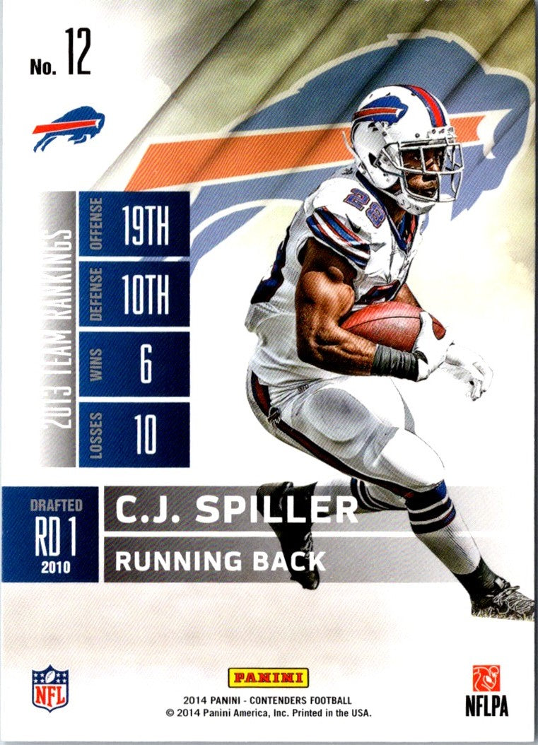 2014 Panini Contenders C.J. Spiller