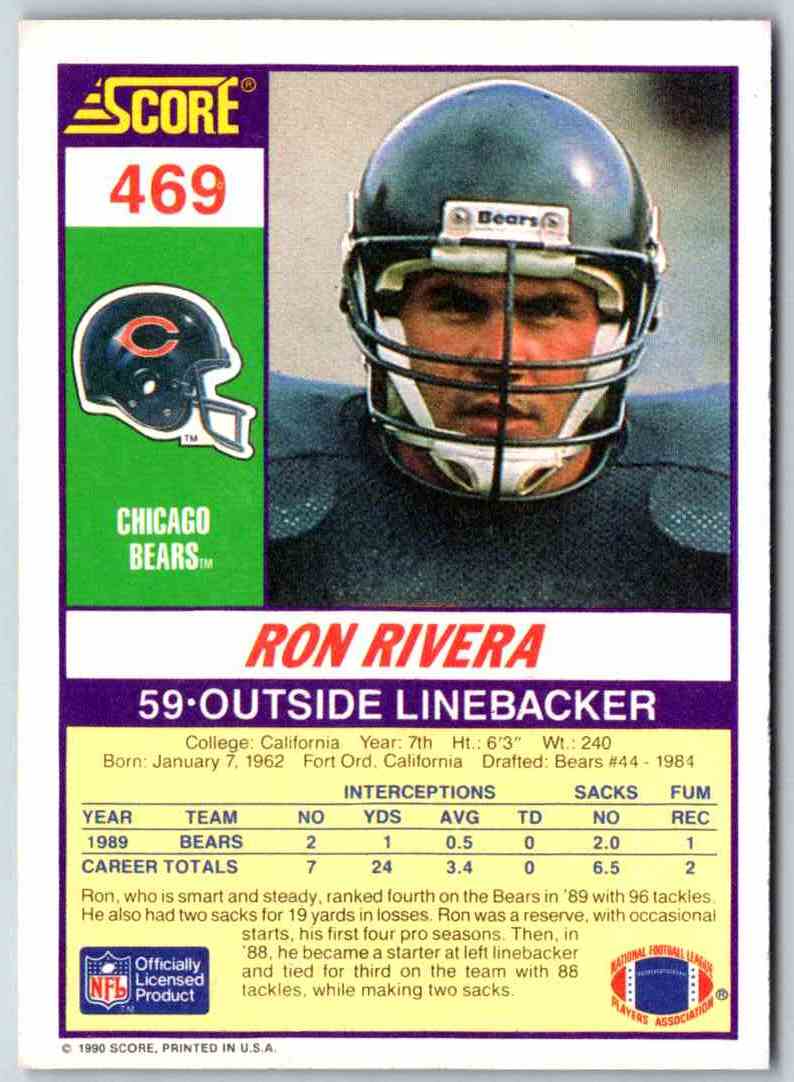 1990 Score Ron Rivera