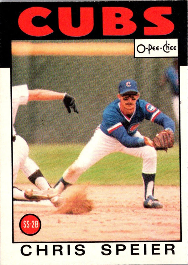 1986 O-Pee-Chee Chris Speier #212