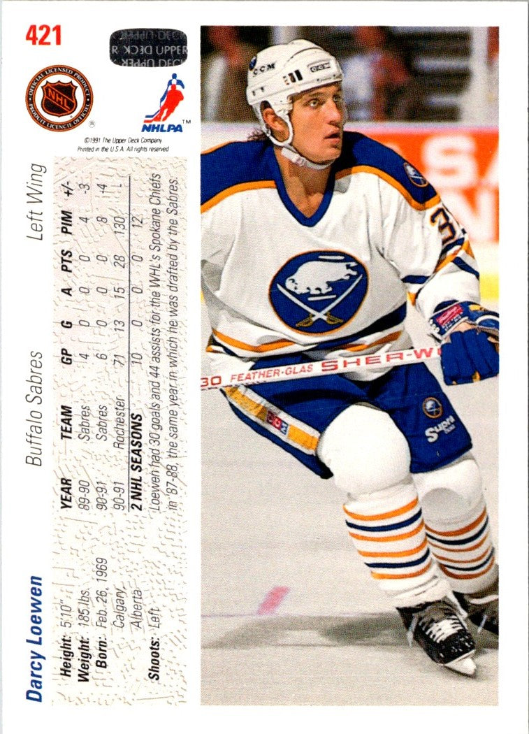 1991 Upper Deck Darcy Loewen