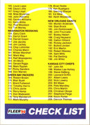 1990 Fleer Checklist: 145-274