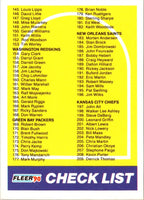 1990 Fleer Checklist: 145-274 #399