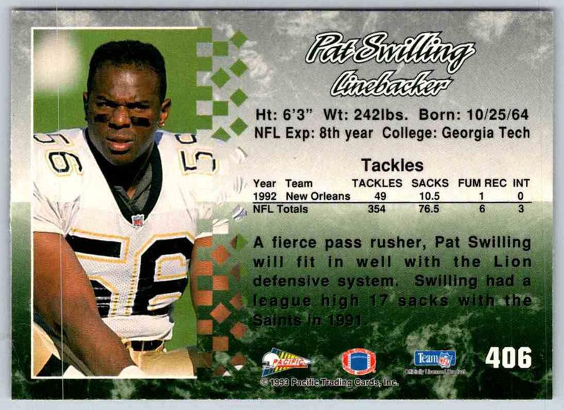 1998 Pacific Pat Swilling