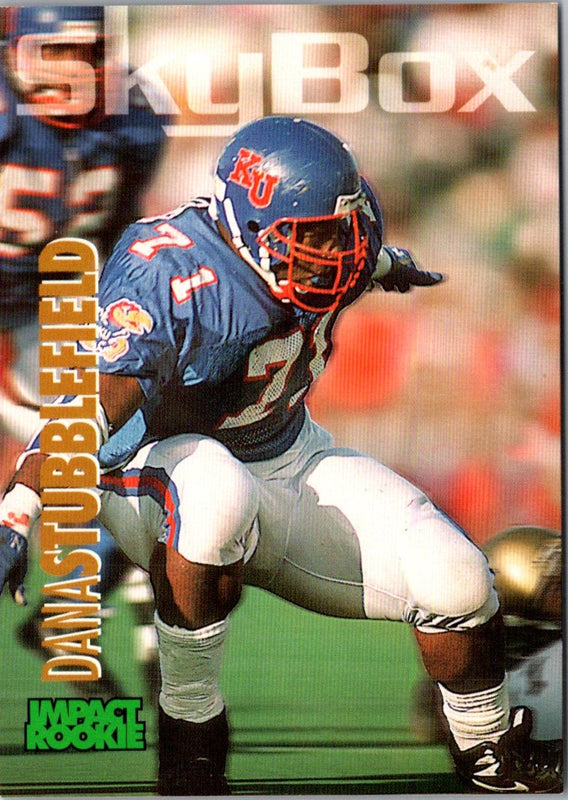 1993 SkyBox Impact Dana Stubblefield #384 Rookie