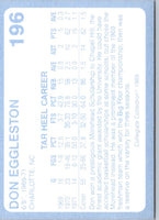 1989 Collegiate Collection North Carolina's Finest Don Eggleston #196