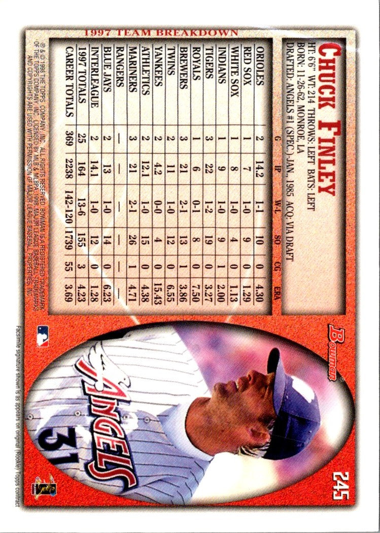 1998 Bowman Chuck Finley