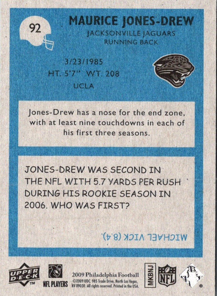 2009 Upper Deck Maurice Jones-Drew