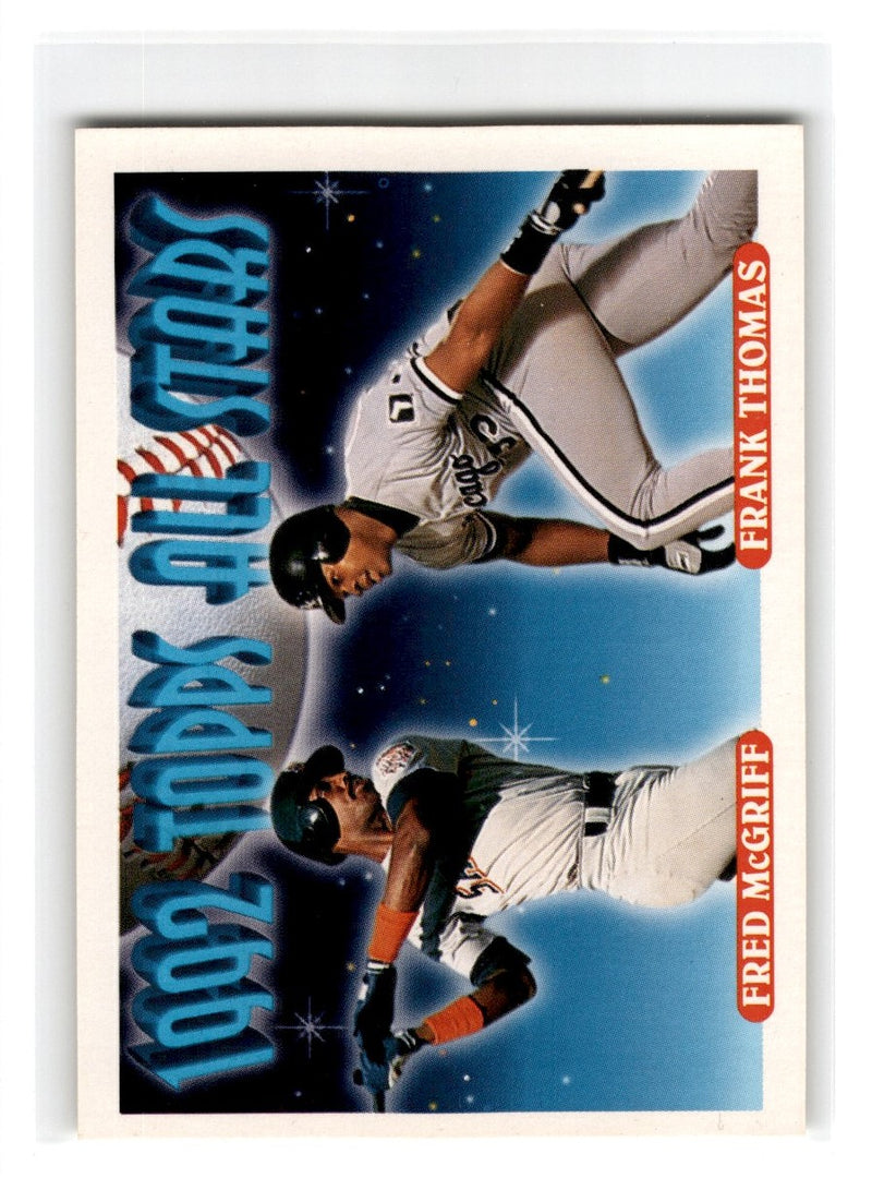 1993 Topps Fred McGriff/Frank Thomas