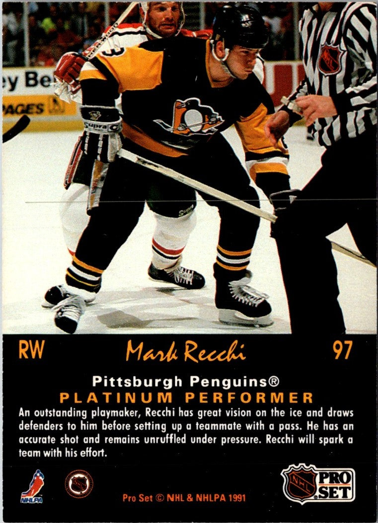 1991 Pro Set Platinum Mark Recchi