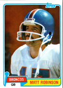 1981 Topps Matt Robinson