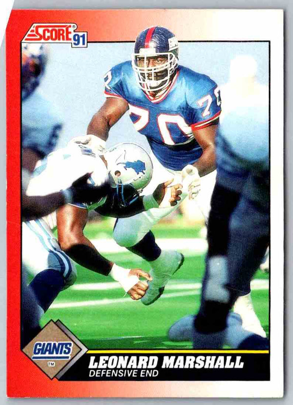 1991 Score Leonard Marshall #170