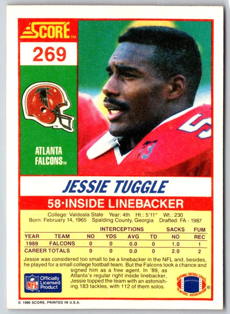 1990 Score Jessie Tuggle