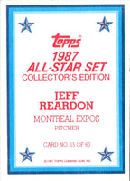 1987 Topps Glossy Jeff Reardon #15
